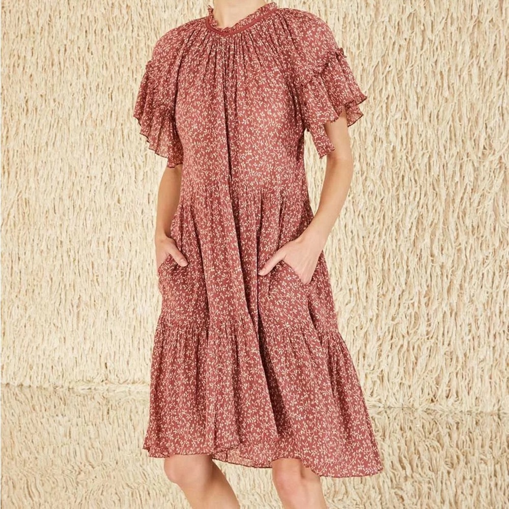 Ulla Johnson Doris Dress in Clay